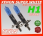 Preview: H1 8500K 55W Xenon Look Halogen Bulbs White