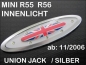 Preview: FIT ON MINI Interior Dome Light Union Jack / Silber R55 R56