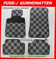 Preview: Für VW Golf V 5 2003-2008 Gummimatten Checkered Flag / Schachbrett / Zielflagge