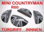 Preview: Fit on MINI Interior Door Handle cover Union Jack black R60 COUNTRYMAN