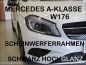 Preview: For Mercedes Benz Frames for Head Light - BLACK -  W176 A-Class
