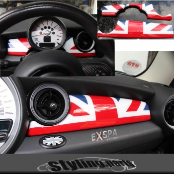 Fit on MINI ONE COOPER DASHBOARD COVER UNION JACK COLOR R55 R56 R57 R58 R59