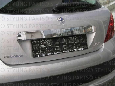 Passend für Peugeot 207 Kofferraumleiste Chrom