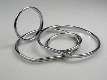 Fit on BMW Dashboard Rings Chrome E36 3er Z3 snap in
