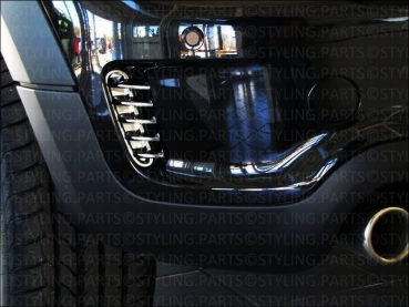 FÜR MINI Cooper S Rahmen für Bremslüftung hinten / Stossstange Chrom R60