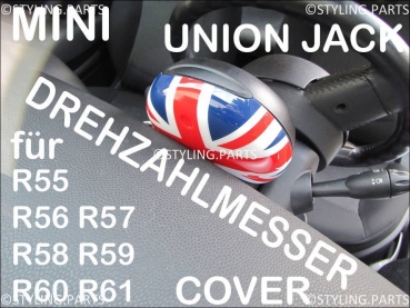 FIT ON MINI Cover for Tachometer Union Jack R55 R56 R57 R58 R59 R60