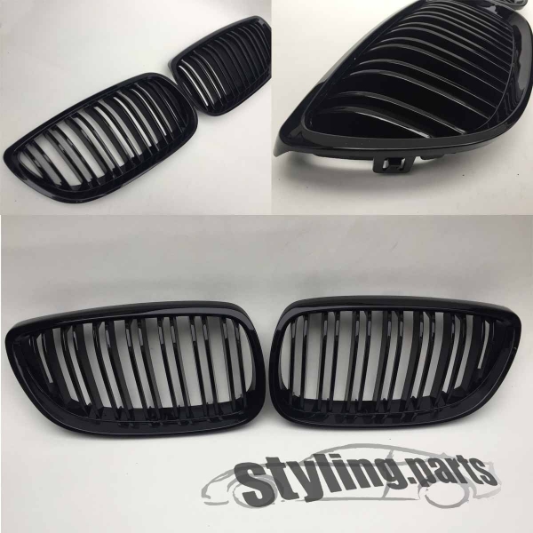 Fit on BMW Grille glossy Black 3er E92/E93 Doublespoke