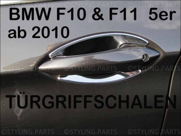 Fit on BMW F10 F11 5er Limousine & Touring since 2010 4 DOOR HANDLE INSERTS IN CHROME