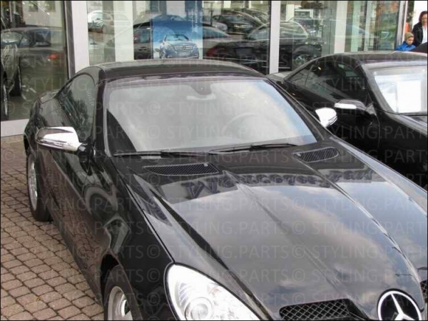 MERCEDES SLK R171 MID 2008-2011 SIDE MIRROW COVERS IN CHROME