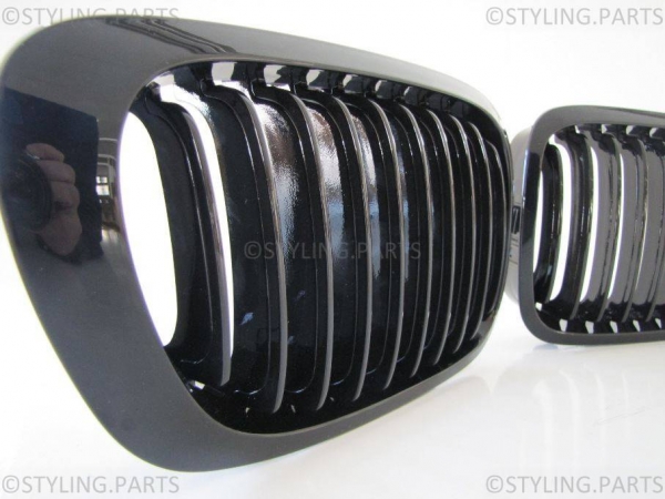 Fit on BMW Grille 3er E46 Coupe 99-02/ M3 99-05 glossy Black