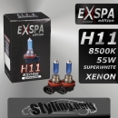H11 8500K 55W Xenon Look Halogen Bulbs White