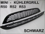 Fit on MINI Front Grille 2pcs Kit Black R50 R52 R53