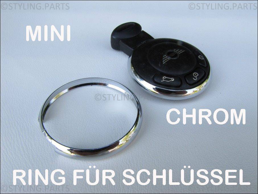 3er Set Schlüsselanhänger Für Mini R55 R56 R57 R58 - Aluminium Abdeckungen In 3 Farben