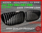 Preview: Fit on BMW Front Grille Black Chrome 1er E81 82 87 88 AB FACELIFT 07