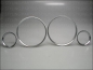 Preview: Fit on BMW Dashboard Rings Alu Silver E30 3er snap in