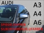 Preview: Passend für AUDI Spiegelkappen Alu/Silber A3 A4 A6