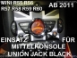 Preview: FIT ON MINI Center Control Cover Union Jack Black R55 R56 R57 R58 R59 R60