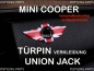 Preview: FIT ON MINI DoorPin Union Jack colored R55 R56 R57 R58 R59