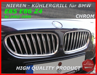 passend für BMW Nieren Kühlergrill Chrom Z4 02-09