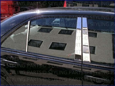 MB Abdeckungen für die B-Säulen & Fenster hinten Chrom W210 E-Klasse