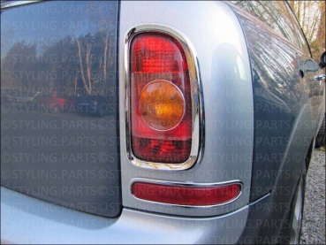 Fit on MINI ONE COOPER S D R55 CLUBMAN from 09/2007 REARLIGHT FRAMES CHROME