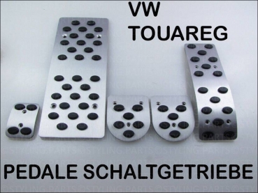Für VW Touareg Pedal Set Pedalset Alu Schaltgetriebe