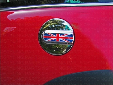 Passend für MINI Tankdeckel im Union Jack / Chrom Design für R50