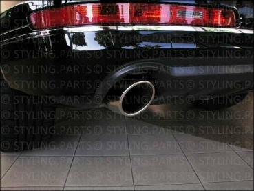 Passend für Audi Auspuffblende Edelstahl Chrom Q7 TDI