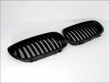 Fit on BMW Grille Glossy black 3er E46 2door coupe/convertable 2003-06