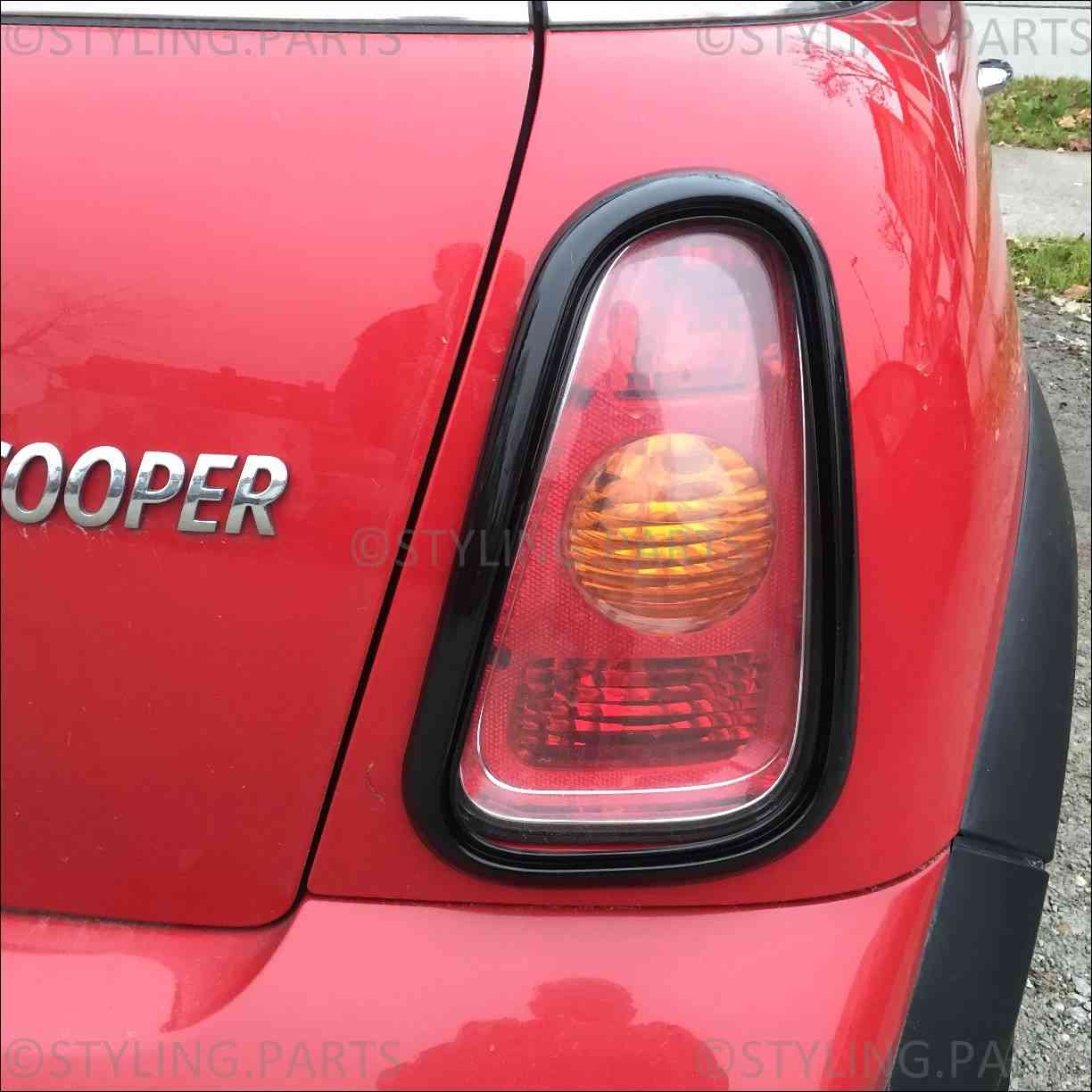 Rückleuchten Rahmen Abdeckung Set Cover Schwarz für Mini Cooper R50 R52 R53