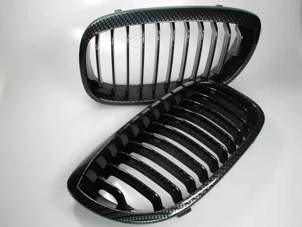 Fit on BMW Grill Carbon Look 3er E46 Coupe 02-04