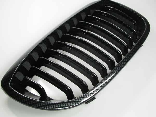 Fit on BMW Grill Carbon Look 3er E46 Coupe 02-04