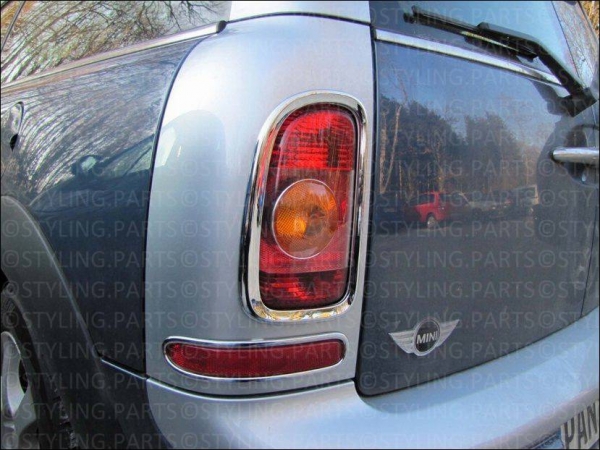 Fit on MINI ONE COOPER S D R55 CLUBMAN from 09/2007 REARLIGHT FRAMES CHROME