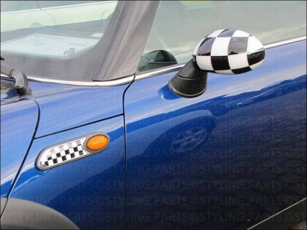 Fit on MINI Side Scuttles Chequered Flag R50 R52 53