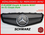 MB Kühlergrill Schwarz W207 E-Klasse Coupe & Cabrio mit Stern