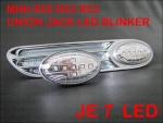 Passend für MINI Chrom Union Jack LED Blinker R50 R52 R53